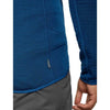 Icebreaker Men's Merino 400 RealFleece Descender LS Zip-Jacket atlantis Merino Fleece blau Auf und Davon Outdoor Equipment