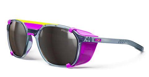 Julbo SLACK COVER Spectron 4 | Gletscherbrille blau rosa Sportsonnenbrille