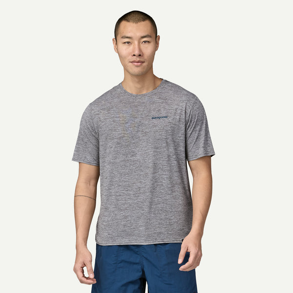 Patagonia Men's Capilene Cool Daily Graphic Shirt - Waters grey Männer T-Shirt grau Auf und Davon Outdoor Equipment