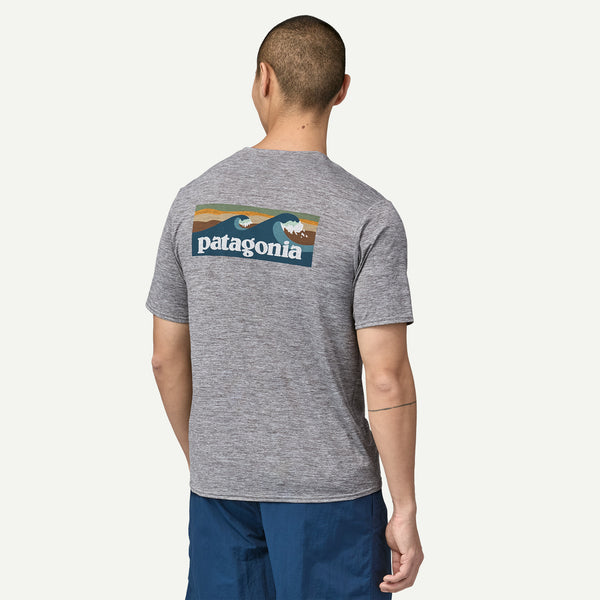 Patagonia Men's Capilene Cool Daily Graphic Shirt - Waters grey Männer T-Shirt grau Auf und Davon Outdoor Equipment