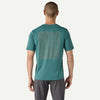 Patagonia Men's Capilene Cool Daily Graphic Shirt strataspire wetland blue x-dye türkis Auf und Davon Outdoor Equipment