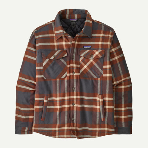 Patagonia Men's Lightweight Insulated Fjord Flannel Shirt | Hemd ahore ink black gefüttert kariert Auf und Davon Outdoor Equipment