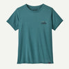 Women's Capilene Cool Daily Graphic Shirt 73 Skyline Wetland Blue X-Dye Funktionsshirt Frauen Auf und Davon Outdoor Equipment