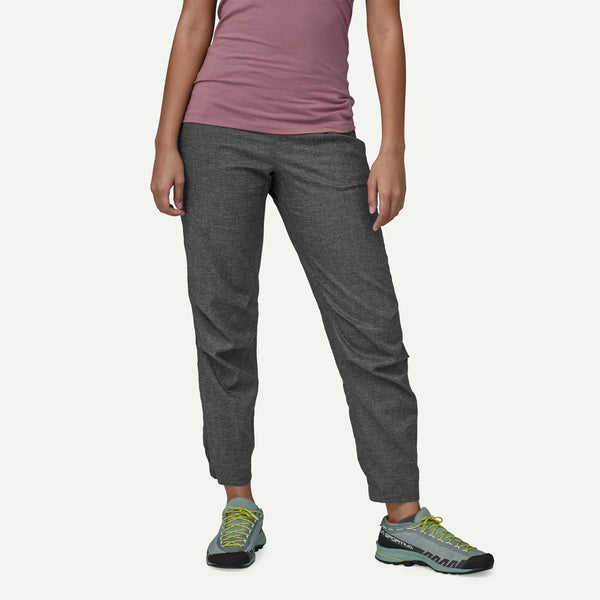 Patagonia Women's Hampi Rock Pants - Short | Kletterhose ink black Damen Kletterhose schwarz meliert Auf und Davon Outdoor Equipment