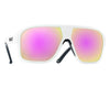 Pit Viper The Flight Optics HDPV - Miami Nights Pink | Fahrradbrille polarisierte Sonnenbrille rosa weiß Auf und Davon Outdoor Equipment 