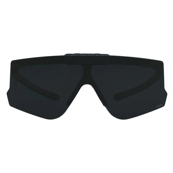 Pit Viper The Flip-Offs HDPV - Blacking Out Fahrradbrille schwarz Laufbrille schnelle Brille klappbar Auf und Davon Outdoor Equipment