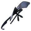 Pit Viper The Flip-Offs HDPV - Blacking Out Fahrradbrille schwarz Laufbrille schnelle Brille klappbar Auf und Davon Outdoor Equipment
