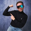 Pit Viper The Originals 2.0 Regular - Peacekeeper | Fahrradbrille Laufbrille blau polarisiert schnelle Brille Auf und Davon Outdoor Equipment