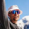 Pit Viper The Originals 2.0 Wide HDPV - Aftershock  Fahrradbrille pink blau schnelle Brille Laufbrille Auf und Davon Outdoor Equipment