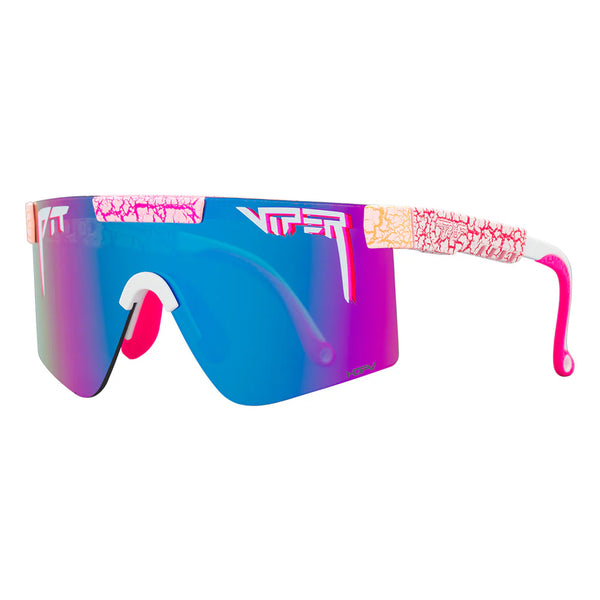 Pit Viper The Originals 2.0 Wide HDPV - Aftershock  Fahrradbrille pink blau schnelle Brille Laufbrille Auf und Davon Outdoor Equipment