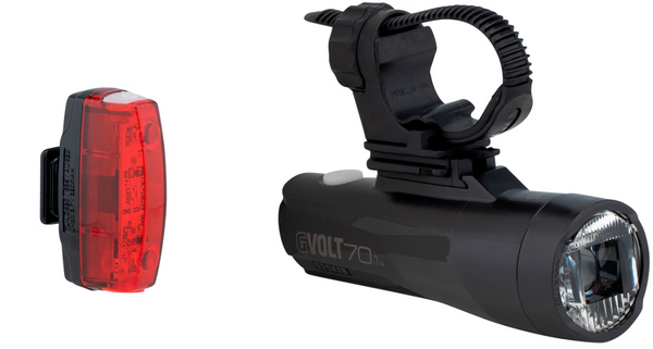 Cateye G Volt 70.1 + Rapid micro G Fahrradlicht Set Beleutungsset Fahrrad - Auf und Davon | Outdoor Equipment