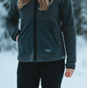 Bergans Nordmarka ReWool Pile Midlayer Jacket Women solid dark grey/dark shadow grey Wolljacke grau Auf und Davon Outdoor Equipment