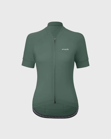straede Kaern Jersey Women | Radtrikot Rennradtrikot Graveltrikot green Auf und Davon Outdoor Equipment