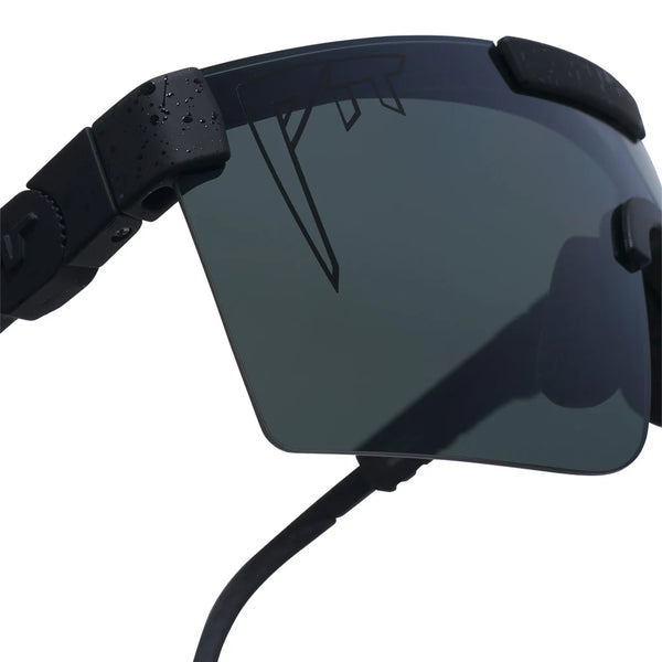 The Originals 2.0 Wide HDPV - Blacking Out Fahrradbrille schwarz Laufbrille polarisiert schnelle Brille Auf und Davon Outdoor Equipment