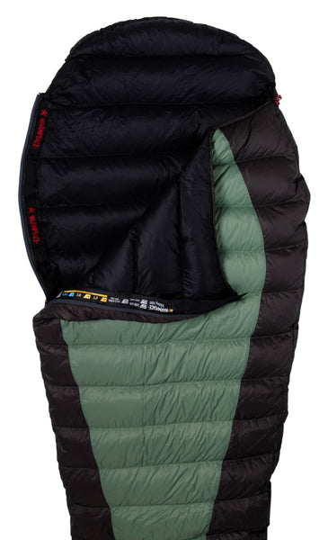 Warmpeace Viking 300 Schlafsack green-grey-black Auf und Davon Outoor Equipment