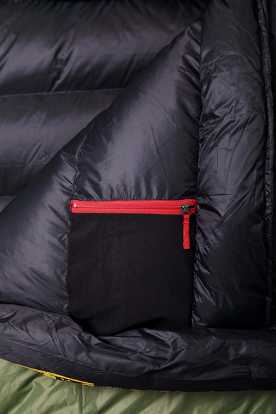 Warmpeace Viking 600 sahdow blue-grey-black_ 195 cm Schlafsack Auf und Davon Outdoor Equipment