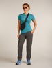 icebreaker Women's Merino 150 Tech Lite T-Shirt Snow Day | Merinoshirt topaz Funktionsshirt Auf und Davon Outdoor Equipment