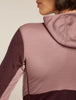icebreaker Women's Merino 200 Realfleece Descender LS Zip Hoodie | Fleecejacke summit/java/acid pink/cb Funktionshoody Merino Hoody Auf und Davon Outdoor Equipment