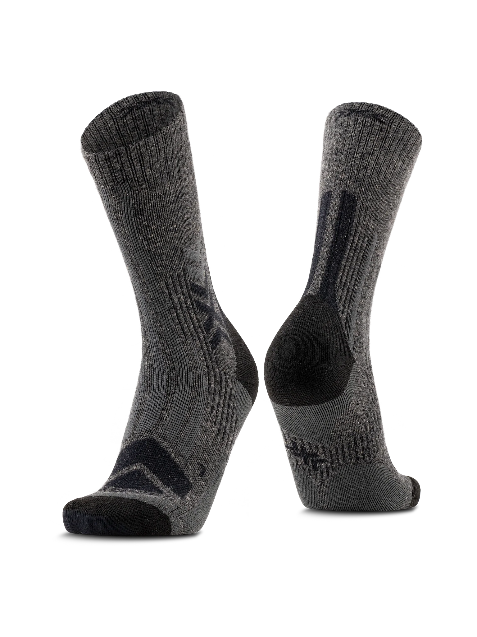 X-Bionic X-Socks Hike Perform Merino Crew | Wandersocken Performance Socken Funkionssocken schwarz Auf und Davon Outdoor Equipment