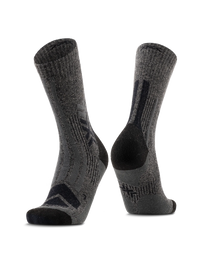 X-Bionic X-Socks Hike Perform Merino Crew | Wandersocken Performance Socken Funktionssocken schwarz Auf und Davon Outdoor Equipment