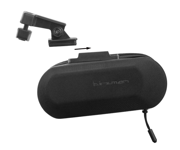 Birzman Saddle rail mounts + bag black Satteltasche Seitenöffnung Auf und Davon Outdoor Equipment