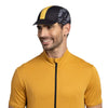 Buff Pack Cycle Cap Logo schwarz gelb Radkappe Cycling Cap Auf und Davon Outdoor Equipment