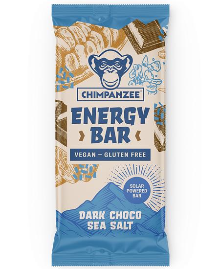 chimpanzee Energy Bar - Dark Chocolate & Sea Salt Energieriegel Auf und Davon Outdoor Equipment
