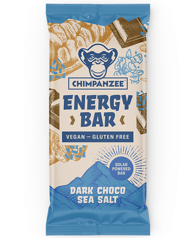 chimpanzee Energy Bar - Dark Chocolate & Sea Salt Energieriegel Auf und Davon Outdoor Equipment