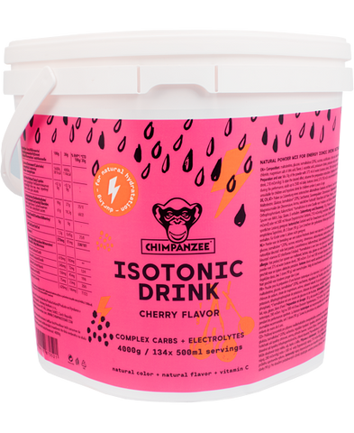 Chimpanzee Iso-Drink Wildkirsche - 4kg Dose Sportgetränk Auf und Davon Outdoor Equipment