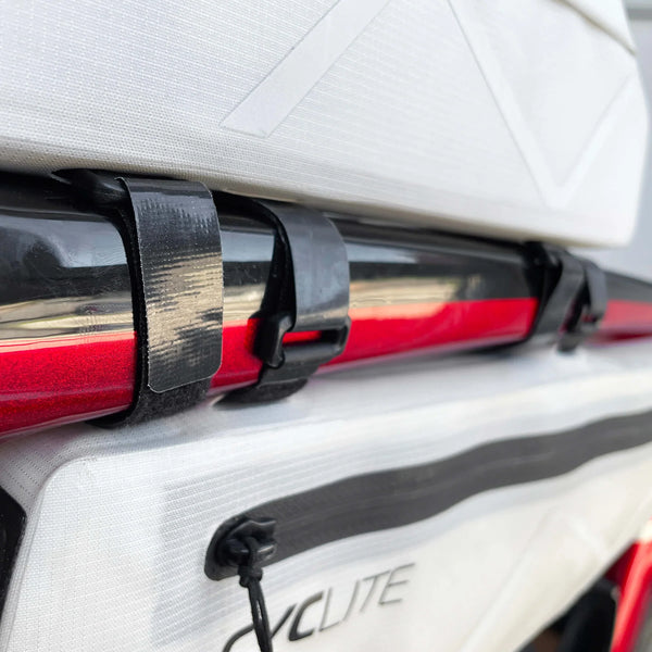 CYCLITE Velcro Fixation Strap schwarz Gurtband Auf und Davon Outdoor Equipment