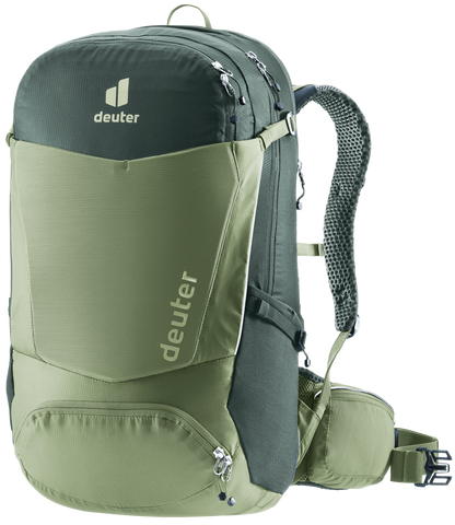 deuter Trans Alpine Pro 28 Fahrradrucksack grove-ivy MTB Rucksack Auf und Davon Outdoor Equipment