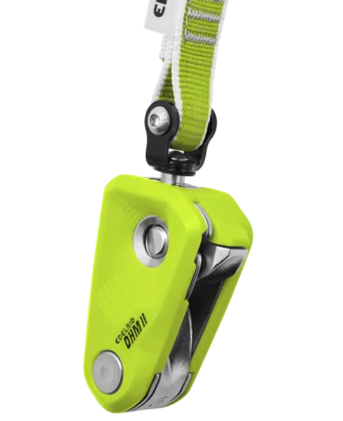 Edelrid Ohm II | Sicherungsgerät oasis grün Gewichtsunterschied Klettern Auf und Davon Outdoor Equipment