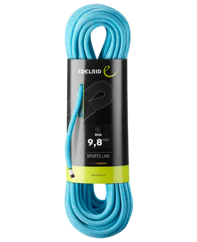 edelrid Boa 9,8mm 50m Kletterseil blue dynamisches Kletterseil blau Auf und Davon Outdoor Equipment