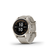 Beige/Softgold mit QuickFit-Silikon-Armband 20mm