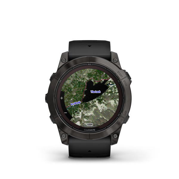 Schwarz-Carbongrau Titan mit QuickFit-Silikon-Armband 26mm