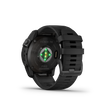 Schwarz-Carbongrau Titan mit QuickFit-Silikon-Armband 26mm