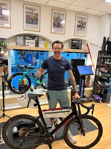Florian Hörath im Bike-Fitting-Studio von Auf und Davon in Fulda