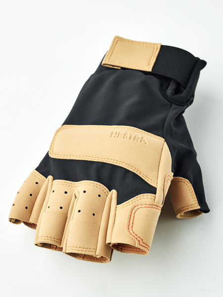Hestra Climbers Duratan Short 5-finger | Kletterhandschuhe schwarz braun Auf und Davon Outdoor Equipment