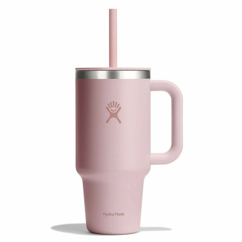 hydro flask 32oz All Around Travel Tumbler (946ml) - Thermobecher trillium rosa Strohhalm Becher Auf und Davon Outdoor Equipment