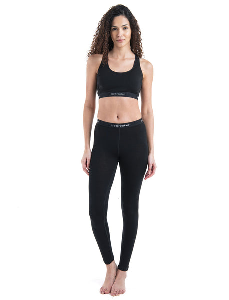 icebreaker Women's Merino 125 ZoneKnit Racerback Bra | Sport-BH black Auf und Davon Outdoor Equipment