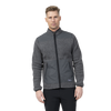 Bergans Nordmarka ReWool Pile Midlayer Jacket Men solid dark grey/dark shadow grey Wollpullover Herren Zipper Auf und Davon Outdoor Equipment