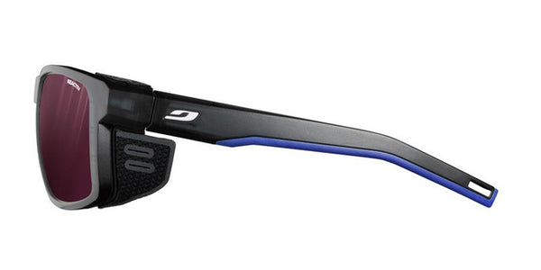Julbo SHIELD Reactiv 0-4 | Gletscherbrille schwarz blau weiss Sportsonnenbrille Auf und Davon Outdoor Equipment