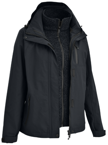 maul Damen Miltenberg MTX 20.0 3in1 Jacke | Doppeljacke black Wanderjacke Outdoorjacke Auf und Davon Outdoor Equipment