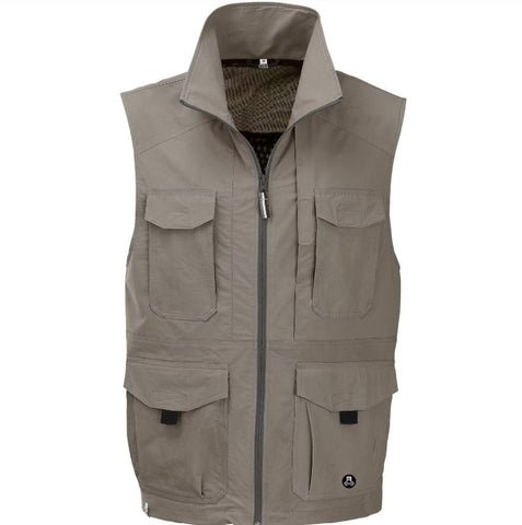 maul Herren Grünten SP | Insect Shield Weste beige Insektenschutzweste Auf und Davon Outdoor Equipment