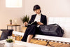 black embossed