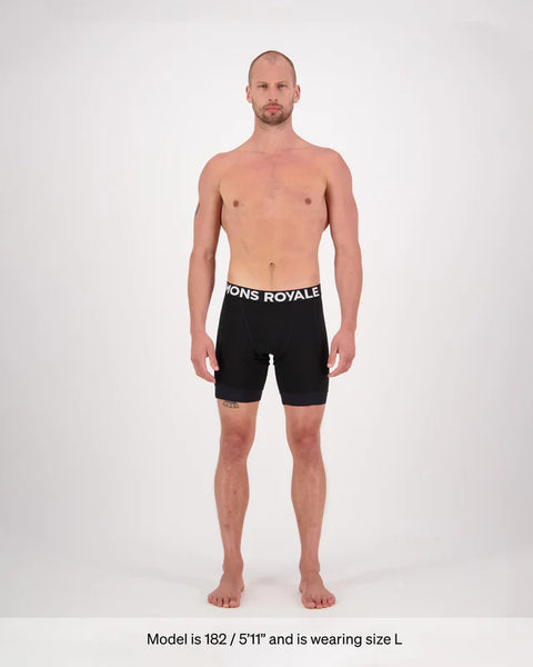 mons royale Men's Epic Merino Bike Liner Fahrradunterziehhose black merino Fahrradhose Auf und Davon Outdoor Equipment