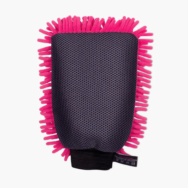 Muc Off Microfibre Wash Mitt | Waschhandschuh Mikrofaserhandschuh Mikrofaserputzhandschuh pink Fahrradputzhandschuh Auf und Davon Outdoor Equipment
