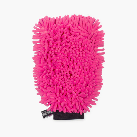 Muc Off Microfibre Wash Mitt | Waschhandschuh Mikrofaserhandschuh Mikrofaserputzhandschuh pink Fahrradputzhandschuh Auf und Davon Outdoor Equipment