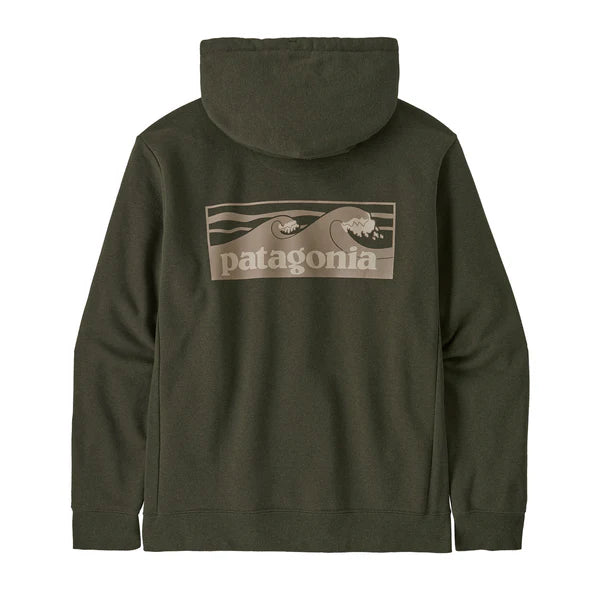 patagonia Men's Boardshort Logo Uprisal Hoody Kapuzenpullover basin green Fair Trade Auf und Davon Outdoor Equipment