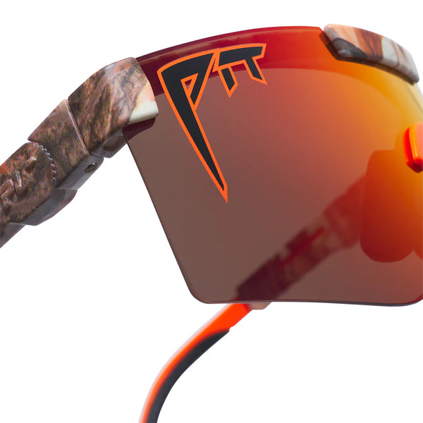 pit viper The Originals 2.0 Regular HDPV - Actual Bush Red Fahrradbrille Laufbrille schnelle Brille Trendbrille polarisierte Sonnebrille Auf und Davon Outdoor Equipment